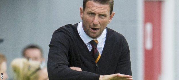 Motherwell manager Ian Baraclough says it will take time for Motherwell to gel