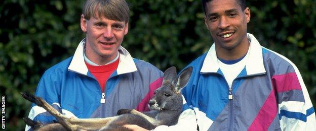 Stuart Pearce and Des Walker