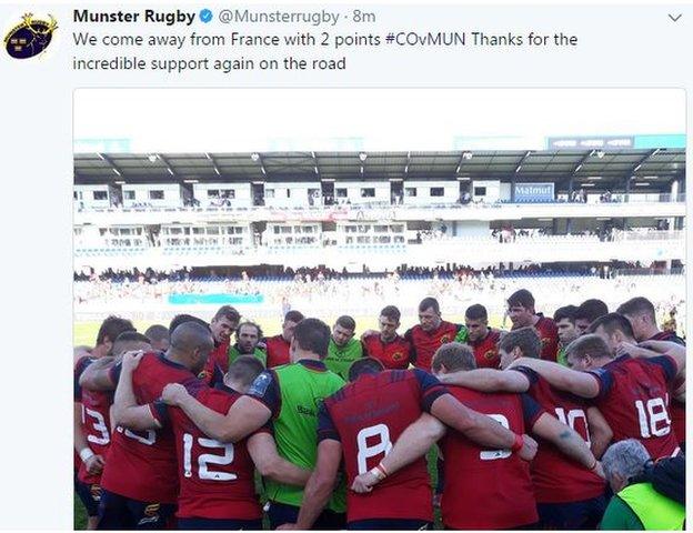 Munster appeared satisfied to take points away from the Stade Pierre Fabre