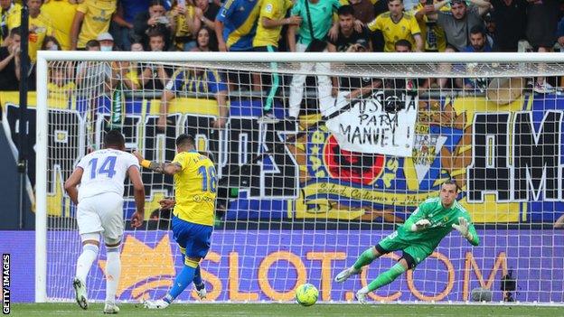 Alvaro Negredo sees his penalty saved