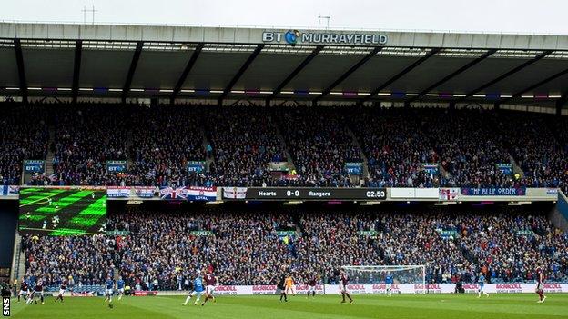 Murrayfield for Hearts v Rangers