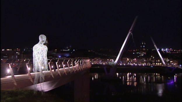 Part of the lumiere festival during Derry's 2013 UK City of Culture celebrations