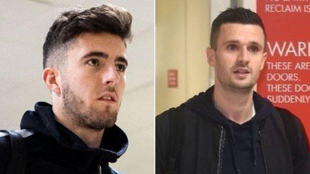 Sean Goss (left) and Jamie Murphy