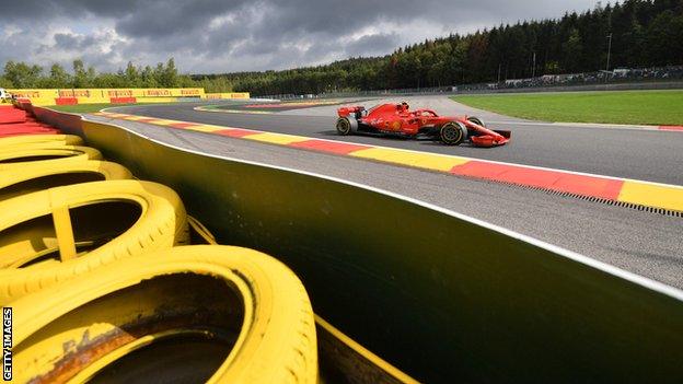 Kimi Raikkonen in action for Ferrari