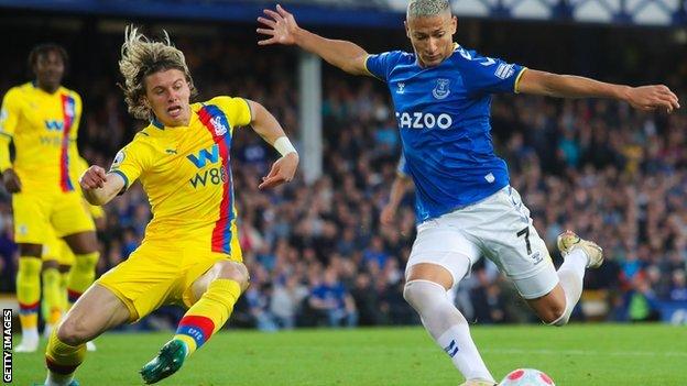 Everton take on Crystal Palace last season