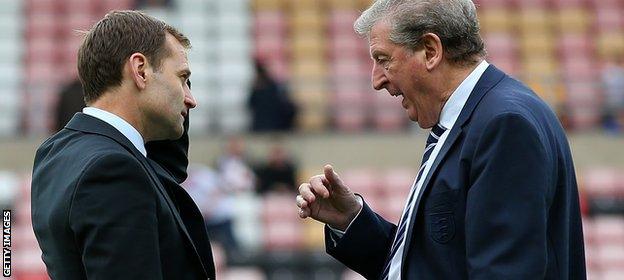 FA Director of Elite Development Dan Ashworth with Roy Hodgson