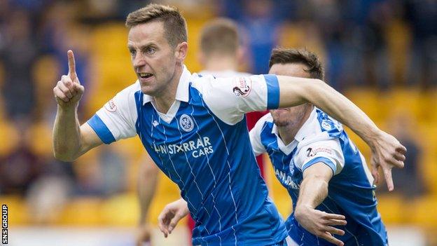 St Johnstone forward Steven MacLean