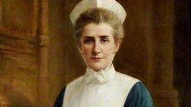 Edith Cavell painting by Raymond Lynde