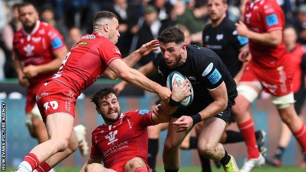 Ospreys wing Alex Cuthbert has played 51 internationals for Wales