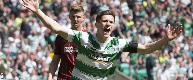 Jack Aitchison celebrates his debut goal with his first touch