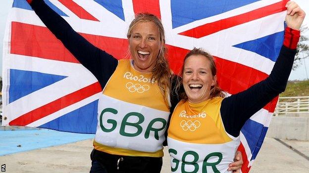 Saskia Clark and Hannah Mills won the World Championships in 2012 before Olympic success four years later