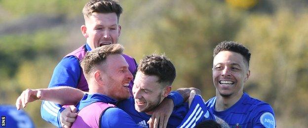 Cove Rangers celebrate