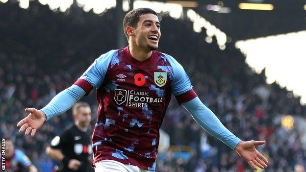 Belgian winger Anass Zaroury has now scored six goals in all competitions this season for Burnley