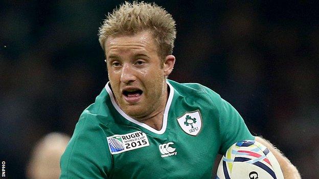 Ireland winger Luke Fitzgerald