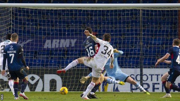 Hamilton opened a four-point gap over bottom club Ross County with victory in Dingwall on Saturday