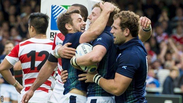 Scotland scored five second half tries against Japan