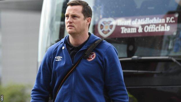 Hearts interim head coach Jon Daly