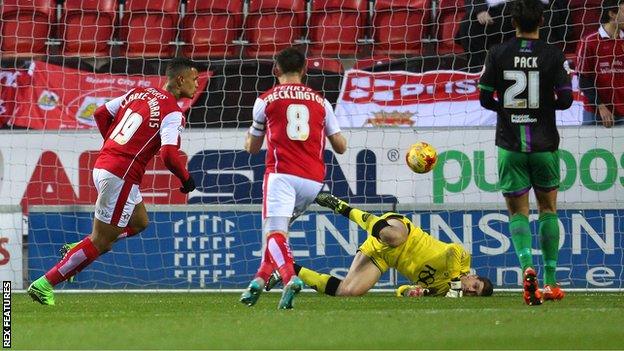 Jonson Clarke-Harris scores for Rotherham