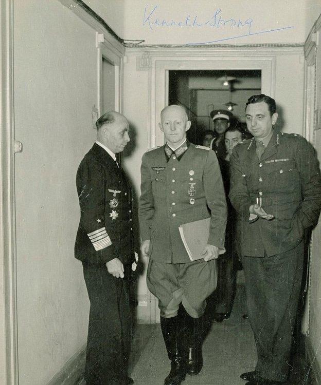 Eisenhower, right, Stong, left