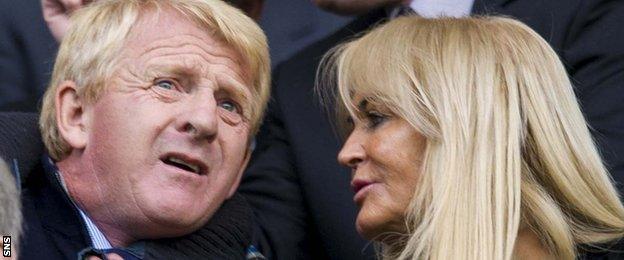 Gordon Strachan and his wife, Lesley