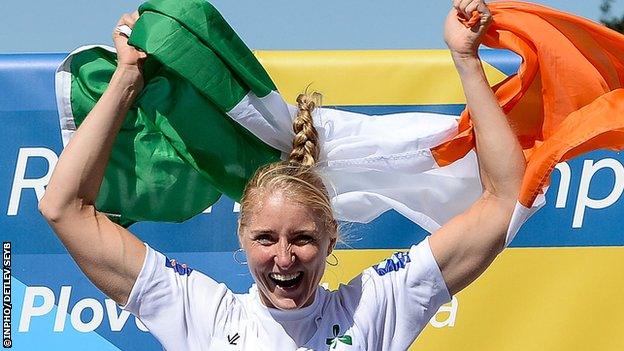Latvian-born Sanita Puspure clinched Ireland's second gold medal at the World Rowing Championships on Sunday