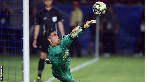 Manchester United goalkeeper Joel Pereira