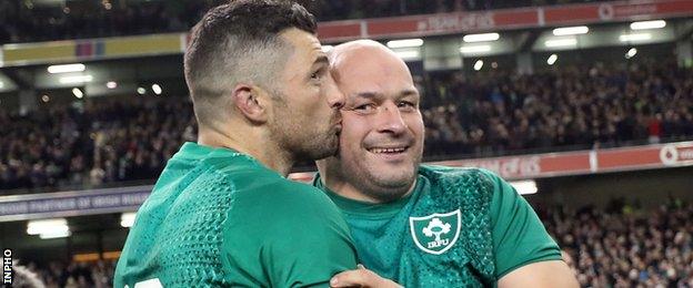 Ireland's Rob Kearney and Rory Best