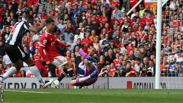 Cristiano Ronaldo scores his first goal