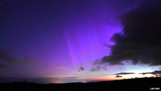 Northern Lights seen over Elan Valley in June