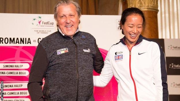 Ilie Nastase and Anne Keothavong