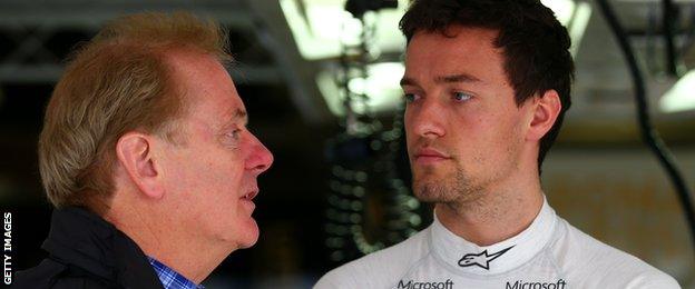 Jolyon Palmer and Jonathan Palmer