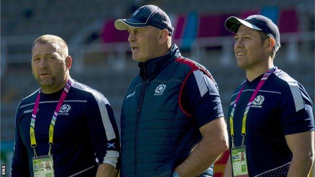 Humphreys (left) and Taylor (right) have joined Cotter in extending their deals with Scotland