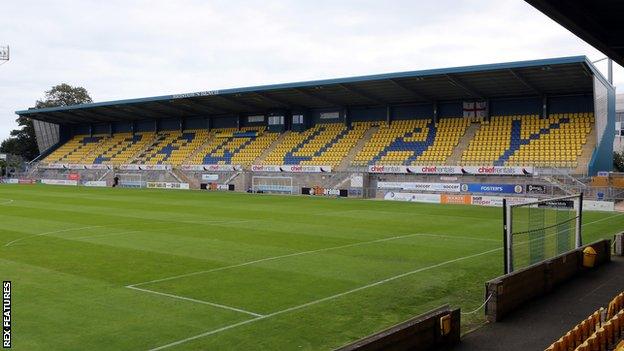 Bristow's Bench stand at Plainmoor