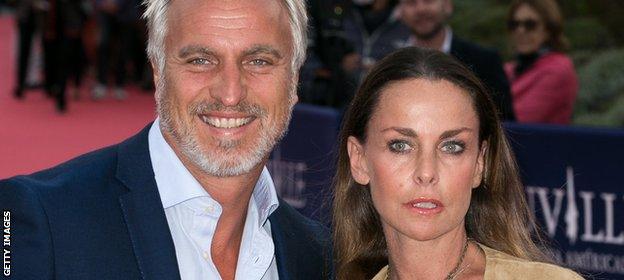 Ginola and wife Coraline