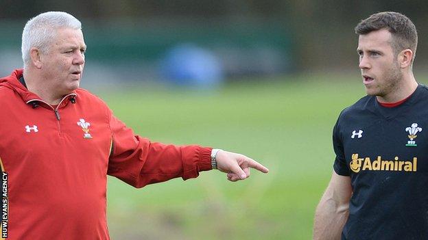 Warren Gatland and Gareth Davies