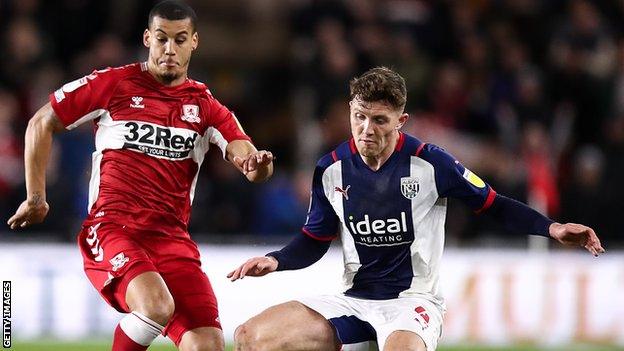 Dara O'Shea (right) in action for West Brom