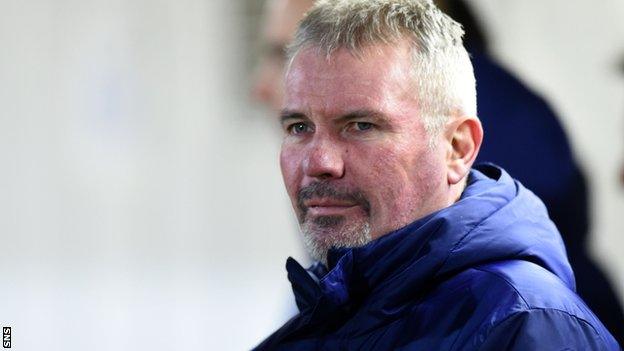 Brian McClair watches a Scotland Under-17s match