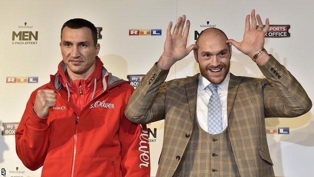 Wladimir Klitschko and Tyson Fury