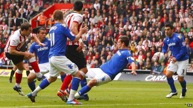 Southampton v Portsmouth in 2012