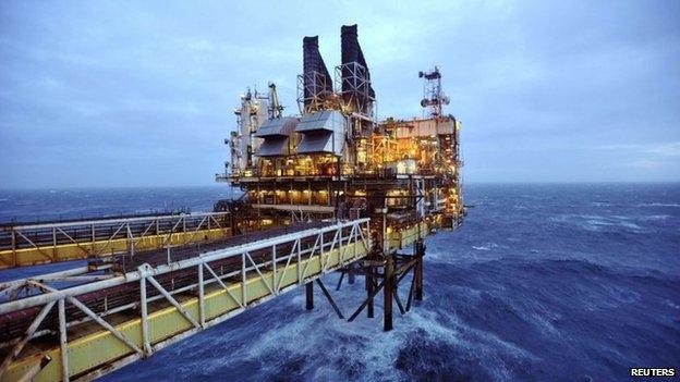 Rig in north sea