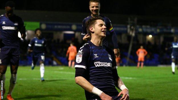 Greg Halford celebrates