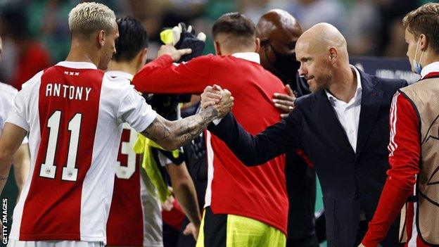 Antony played for Ajax under now Manchester United manager Erik ten Hag