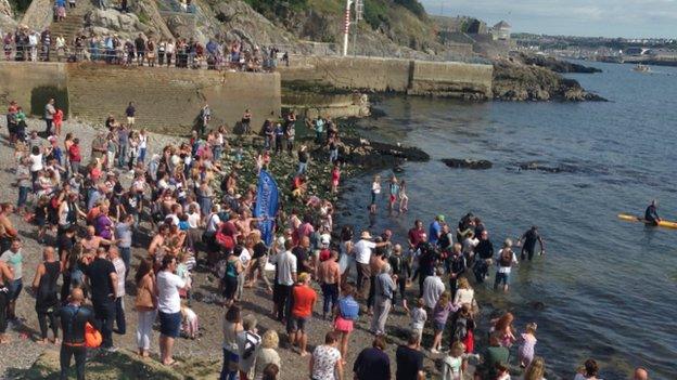 Plymouth breakwater swim