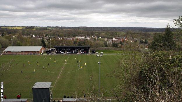 Cefn Druids play their home games at The Rock