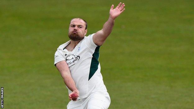 Joe Leach has starred for Worcestershire against Glamorgan