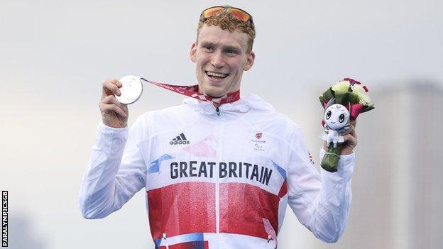 George Peasgood with his medal