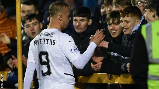 Leigh Griffiths made his Falkirk debut in a win at Alloa