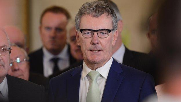 UUP leader Mike Nesbitt announcing the party's intention to leave the executive at Stormont