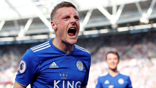 Leicester striker Jamie Vardy