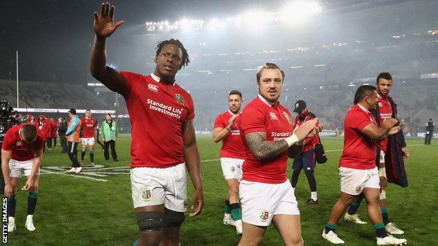 Maro Itoje and Jack Nowell